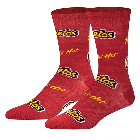 Cheetos Other - 3/$20 Flamin Hot Cheetos Crew Crazy Socks Mens Womens Red Unique Fun